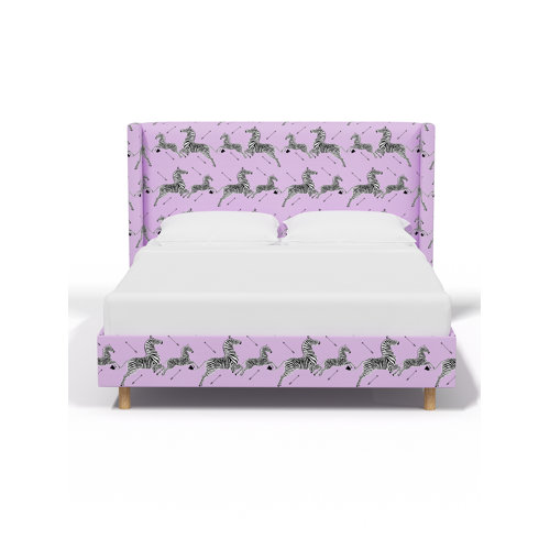 Red from Scalamandre Crafted by Cloth & Company Hudson Platform Bed in